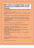 MNT II Exam 3 Complete Study set with Questions and simplified 100&percnt; correct Answers
