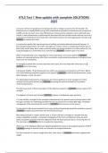 ATLS Test 1 New update with complete SOLUTIONS  2025