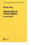TESTBANK FOR introduction to linear algebra with verified solutions manual