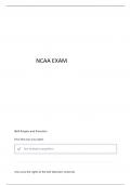 NCAA ISSUES IN INTERCOLLEGIATE ATHLETICS EXAM 1 QUESTIONS AND ANSWERS 