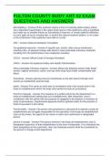 FULTON COUNTY BODY ART &num;2 EXAM QUESTIONS AND ANSWERS