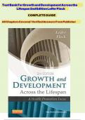 Test  Bank  For Growth Lifespan  and  Development  Across  2ndEdition  Leifer Fleck