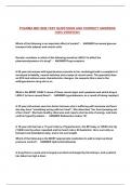 PHARMA MID SEM TEST QUESTIONS AND CORRECT ANSWERS 100&percnt; VERIFIED&excl;&excl;