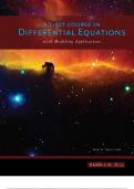 A first course in differential equations with modeling applications latest updated version