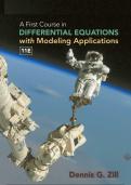A first course in differential equations with modeling applications testbank and solutions manual