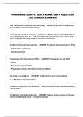 PHARMA MIDTERM 1ST SEM &lpar;PHARMA SEM 1&rpar; QUESTIONS AND CORRECT ANSWERS&excl;&excl;