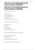 ARF FINAL TEST PREPARATION 93 Correct Answers A&plus;GRADED&period;