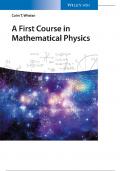 A complete testbank for a first course in mathematical physics