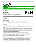 2024 AQA GCSE BENGALI 8638&sol;SF&plus;SH Foundation and Higher Paper 2 Speaking&period; Verified Question Paper with Marking Scheme Combined&period; June 2024