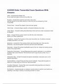 CLN500 Order Transmittal Exam Questions With Answers