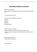Pharma Mid Sem With Correct Solutions&excl;&excl;