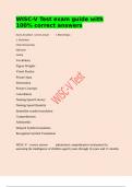 WISC-V Test exam guide with 100&percnt; correct answers