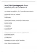BDOC DIVO Fundamentals Exam questions with verified answers