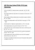 603 Driving School With 152 Exam Questions With Comprehensive Questions