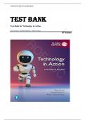 TEST BANK FOR Technology in Action 18th Edition by Alan Evans&comma; Kendall Martin & Mary Poatsy All Chapters verified &vert;ISBN&colon; 9781292728209&vert; Guide A&plus;