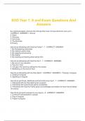 SOD Year 7&comma; 8 and Exam Questions And  Answers 