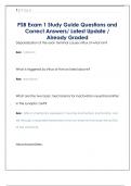 PSB Exam 1 Study Guide Questions and  Correct Answers&sol; Latest Update &sol;  Already Graded