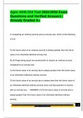AGEC 4040 EXAM PACKAGE DEAL QUESTIONS AND VERIFIED DETAILED ANSWERS &vert; 100&percnt; GUARANTEED PASS &vert; ALREADY GRADED A&plus;