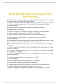 AU 60 Missed Questions Chapter Final  And Answers 