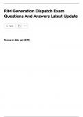 PJM Generation Dispatch ExamQuestions And Answers Latest Update