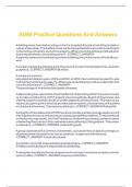AU60 Practice Questions And Answers