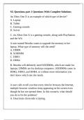 SG Questions part 1 Questions With Complete Solutions