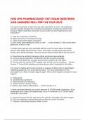 HESI LPN PHARMACOLOGY EXIT EXAM QUESTIONS AND ANSWERS REAL FOR THE YEAR 2025
