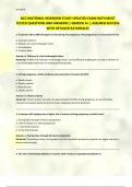 2025 NCC-MATERNAL NEWBORN STUDY UPDATED EXAM WITH MOST TESTED QUESTIONS AND ANSWERS &vert; GRADED A&plus; &vert; ASSURED SUCCESS WITH DETAILED RATIONALES