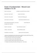Exam 3 Fundamentals - Wound care module 17 & 18 Proctored Exam Complete Solutions 100&percnt; Verified Answers&period;