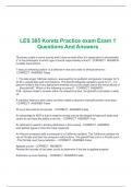  Packaging deal for LES 305 Koretz Practice exam Exam 1 Questions And Answers