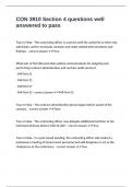 CON 3910 Section 4 questions well answered to pass