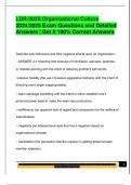 LDR EXAM PACKAGE DEAL QUESTIONS AND VERIFIED DETAILED ANSWERS &vert; 100&percnt; GUARANTEED PASS &vert; ALREADY GRADED A&plus;