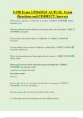 S-290 Exam UPDATED  ACTUAL  Exam  Questions and CORRECT Answers 