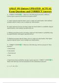 AMAT 191 Quizzes UPDATED  ACTUAL   Exam Questions and CORRECT Answers