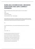 NURS-3311 HCOMM EXAM 1 REVISION QUESTIONS AND 100&percnt; CORRECT ANSWERS&period;