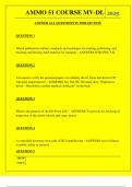  AMMO 51 COURSE MV-DL QUESTIONS AND ANSWERS 2025