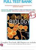 Test Bank for Microbiology&colon; An Introduction&comma; 14th Edition by Gerard J&period; Tortora and Christine L&period; Case   isbn-9780137941612 All Chapters Recommended Guide Graded A&plus;