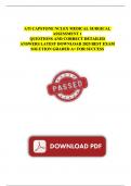 ATI Capstone NCLEX Medical-Surgical Assessment 1 &ndash; 2025 Exam Questions with Correct Detailed Answers &ndash; Graded A&plus;
