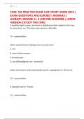 COSC 100 PRACTICE EXAM AND STUDY GUIDE 2025 &vert; EXAM QUESTIONS AND CORRECT ANSWERS &vert; ALREADY GRADED A&plus; &vert; VERIFIED ANSWERS &vert; LATEST VERSION &vert; STUDY THIS ONE&excl;
