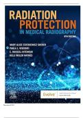 Complete Test Bank for Radiation Protection in Medical Radiography 9th Edition Sherer Questions & Answers with rationales &lpar;Chapter 1-16&rpar;&comma; Complete guide A&plus;