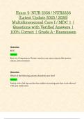 Exam 2&colon; NUR 2356 &sol; NUR2356 &lpar;Latest Update 2025 &sol; 2026&rpar; Multidimensional Care I &sol; MDC 1 &vert; Questions with Verified Answers &vert; 100&percnt; Correct &vert; Grade A - Rasmussen