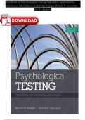 TEST BANK For Psychological Testing&colon; Principles&comma; Applications&comma; and Issues&comma; 9th Edition By M&period; Kaplan&period; &lpar;Complete Download&rpar;&period; All Chapters 1-21 Latest Newest Edition Instant PDF DOWNLOAD