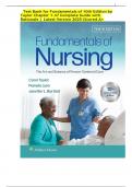 Test Bank for Fundamentals of Nursing 10th Edition by Taylor Chapter 1-47 Complete Guide with Rationale &vert; Latest Version 2025&vert;Scored A&plus;