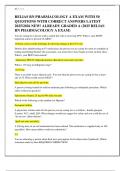 RELIAS RN PHARMACOLOGY A EXAM WITH 50 QUESTIONS WITH CORRECT ANSWERS LATEST 2025&sol;2026 NEW&excl; ALREADY GRADED A &lpar;2025 RELIAS RN PHARMACOLOGY A EXAM&rpar;