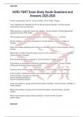 IICRC FSRT Exam Study Guide Questions and Answers 2025-2026