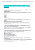 UCLA OPERATIONS EXAM STUDY GUIDE complete solutions