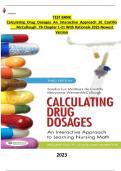 TEST BANK Calculating Drug Dosages An Interactive Approach 3E Castillo  McCullough TB Chapter 1-21 With Rationale 2025 Newest  Version