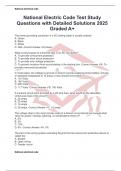 National Electric Code Test Study Questions with Detailed Solutions 2025 Graded A&plus;