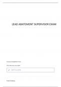 LEAD SUPERVISOR CALIFORNIA QUESTIONS AND CORRECT DETAILED ANSWERS &lpar;VERIFIED ANSWERS&rpar;