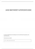 CA STATE LEAD SUPERVISOR EXAM QUESTIONS AND CORRECT DETAILED ANSWERS &lpar;VERIFIED ANSWERS&rpar; 